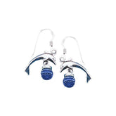 Dolphin Sterling Silver Hook Earring JE182 - Earrings
